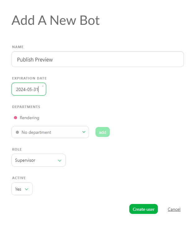 Example creation Bots