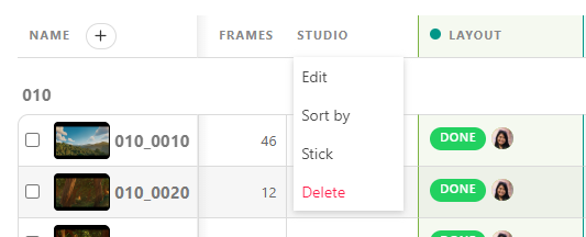 Metadata column Edit